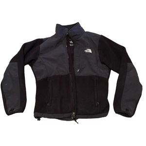 The North Face Womens Black Polartec Classic Fleece Full Zip Jacket Size Medium